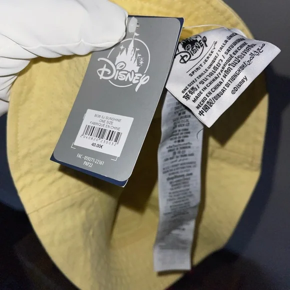 Disney Spirit Jersey Sunshine Yellow Bucket Hat – One Size - Picture 4 of 5